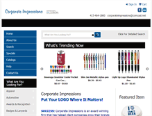 Tablet Screenshot of corporateimpressions.net